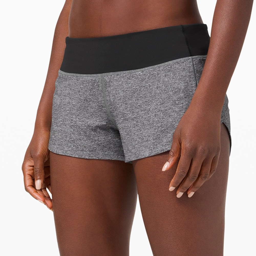 Lulu lemon gray Speed Up Low-Rise Short 2.5"